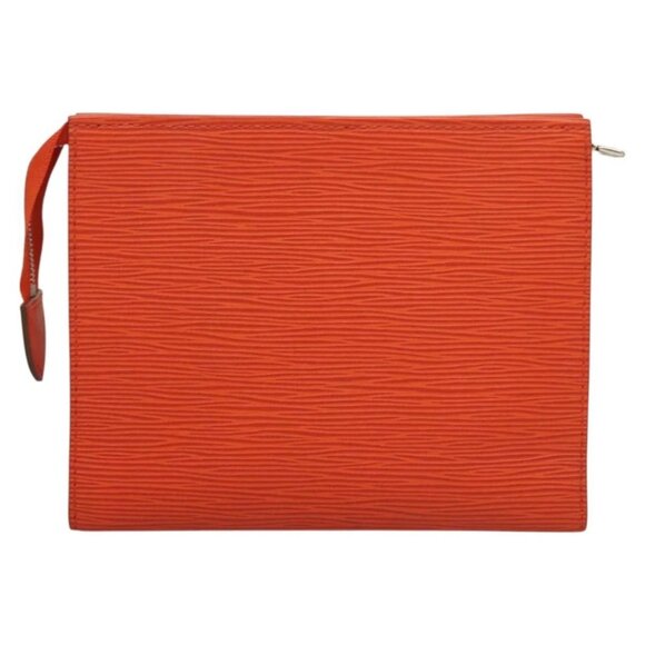 LOUIS VUITTON Epi Posh Toilet Pouch Orange Pimon - Picture 3 of 14